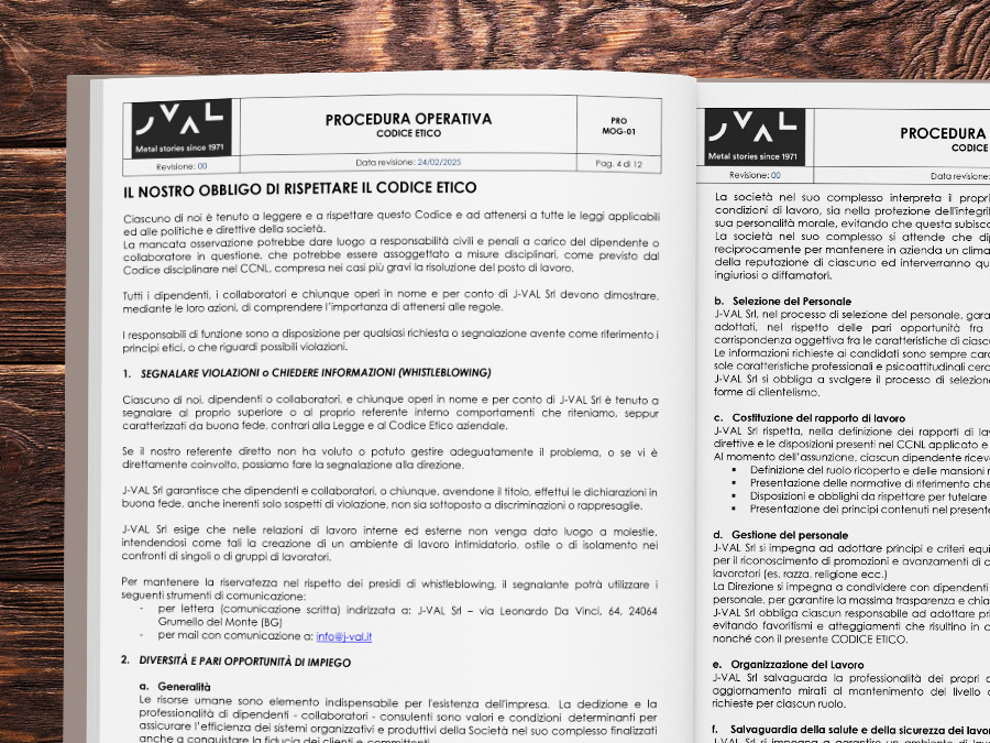 Codice Etico J-Val