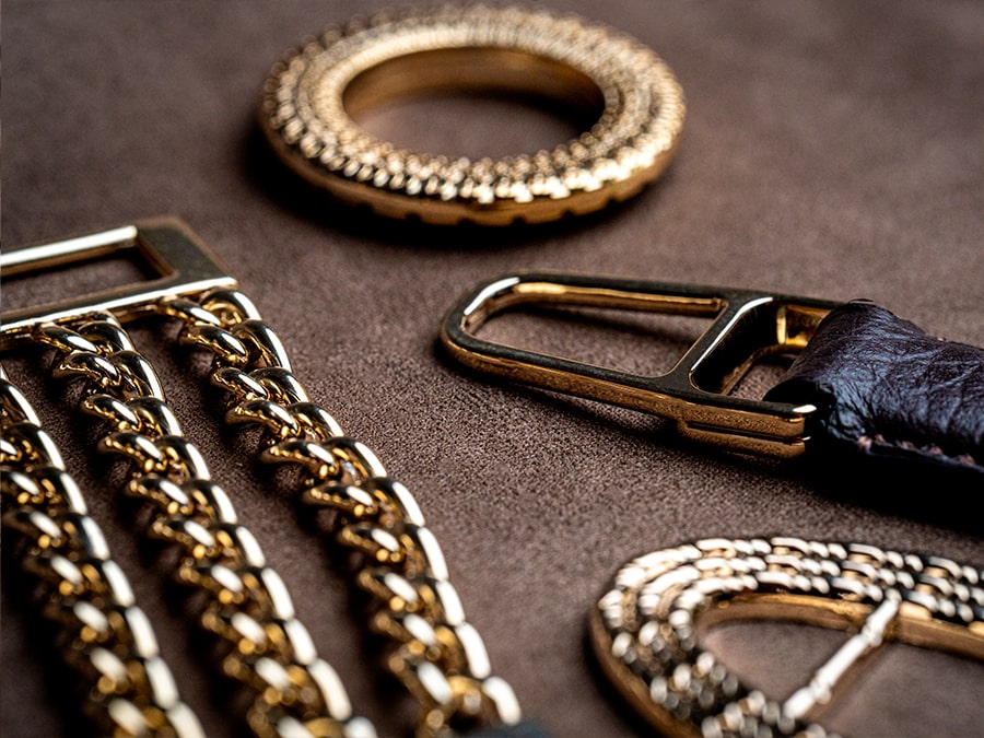 Accessori Moda per Pelletteria Color Oro